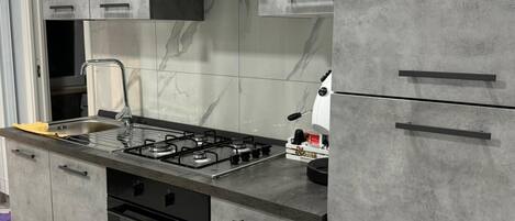 Oven, cookware/dishes/utensils, spices