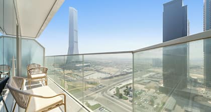 Sleek & Stylish 1BR w Gym & Pool, 10 MIN JBR Beach