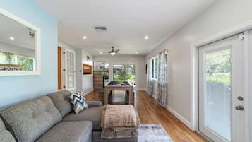 Smart TV, video games, ping pong