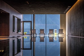 Indoor pool, a heated pool