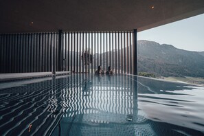 Indoor pool, a heated pool