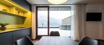 Superb penthouse with whirlpool Dolomite view