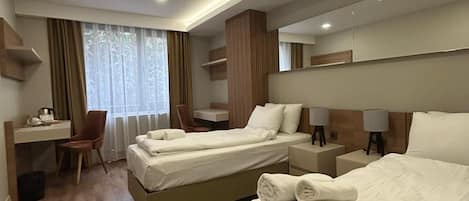 Standard Twin Room, Women only, Sea View | Desk, laptop workspace, free WiFi, bed sheets