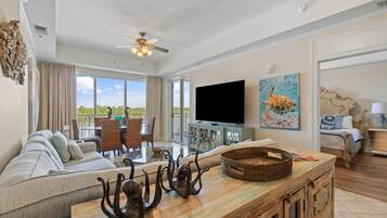 Condo, Multiple Beds (The Wharf 403) | Living area