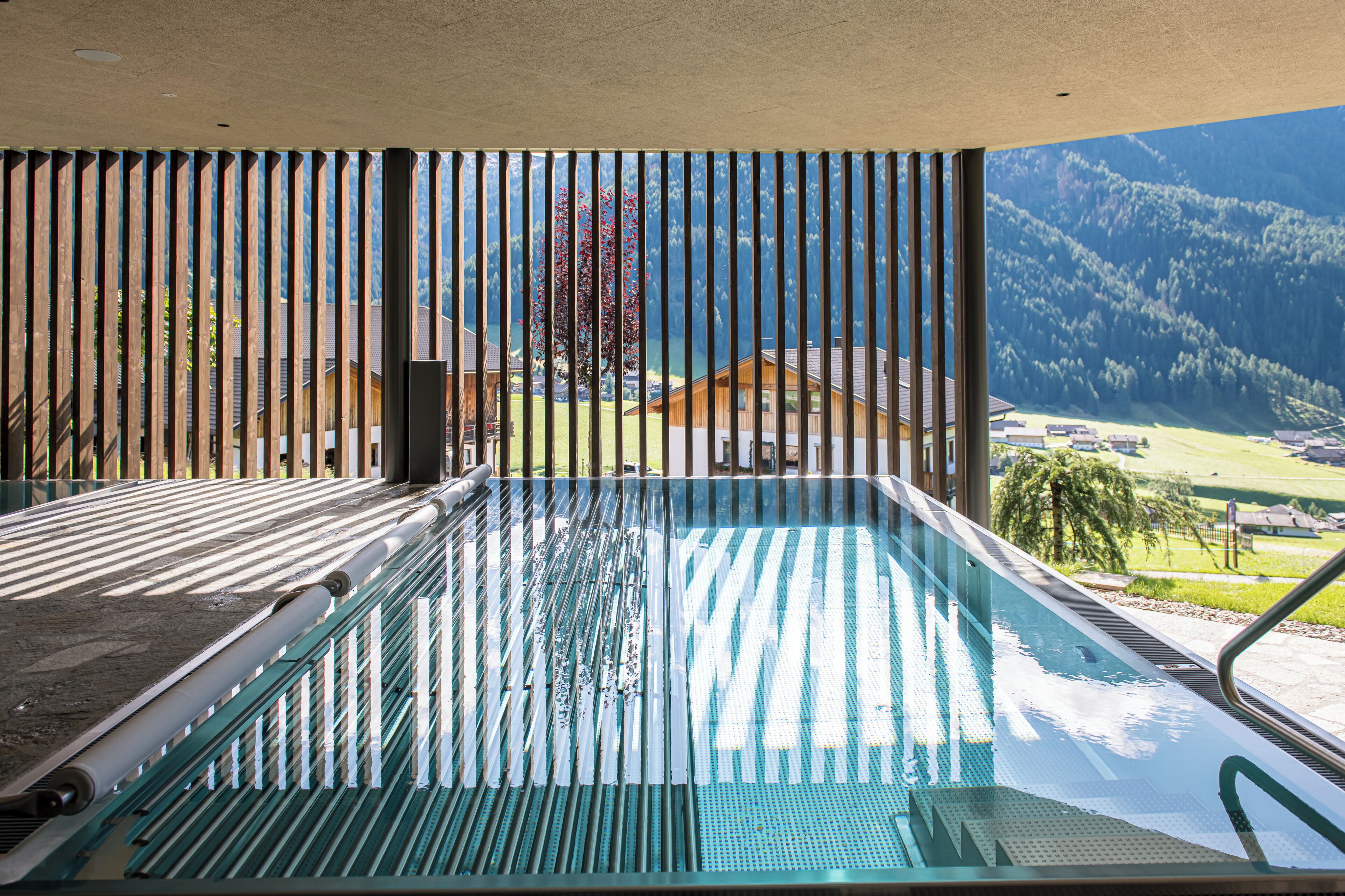 Indoor pool, a heated pool