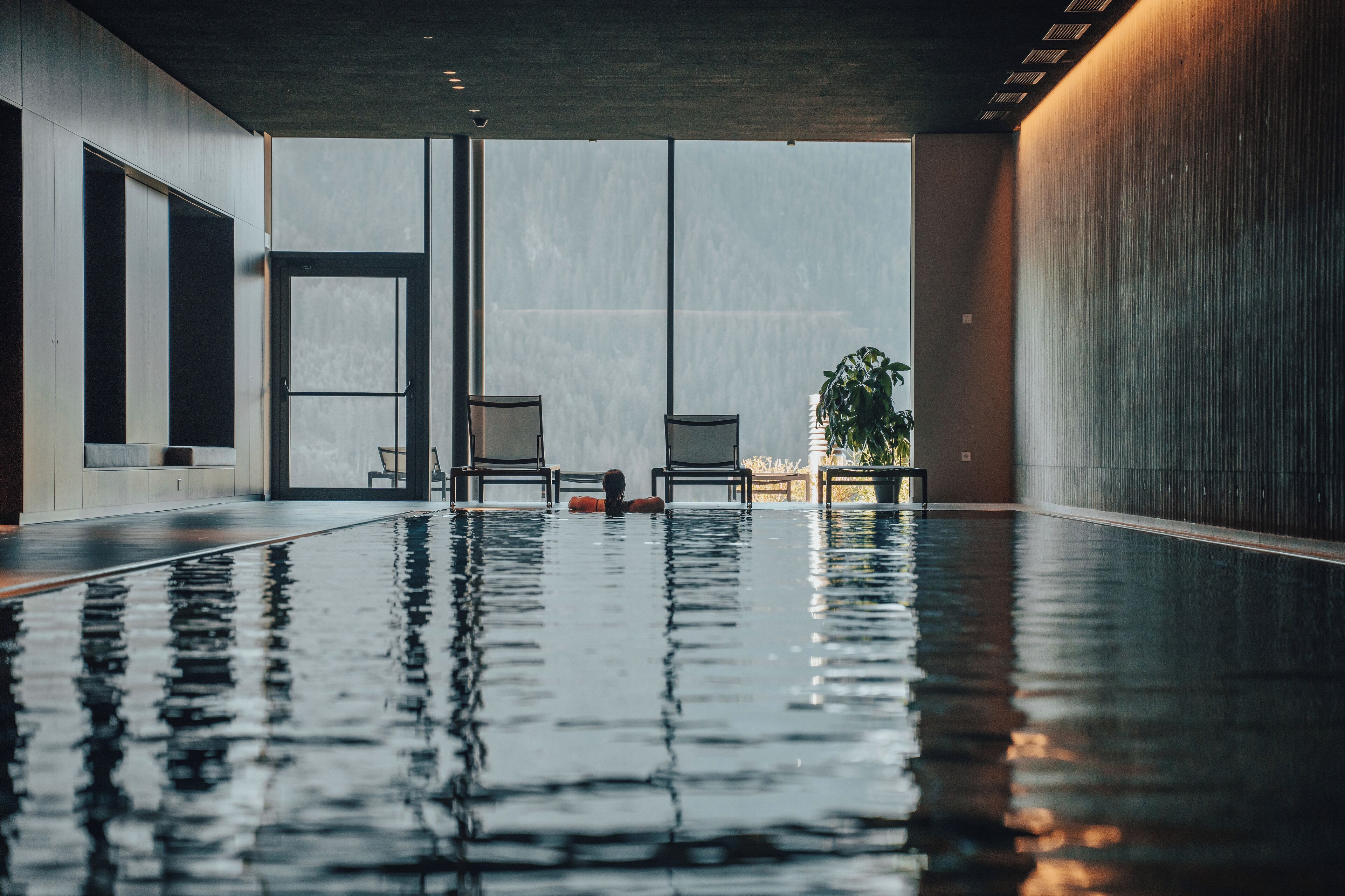 Indoor pool, a heated pool