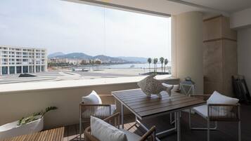 Deluxe-lejlighed - balkon - havudsigt | Balkon