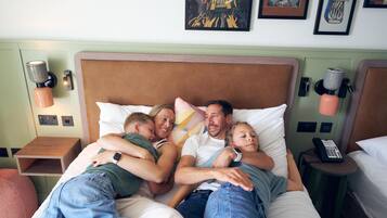In-room safe, blackout drapes, WiFi (free), bed sheets