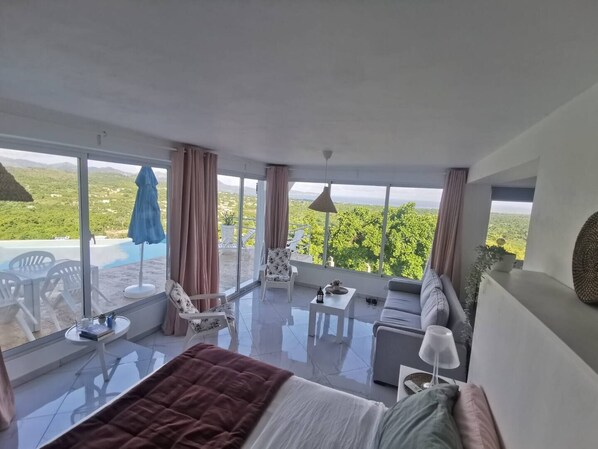 1 غرفة نوم ومكواة/لوح كي وواي فاي وملاءات أسرّة