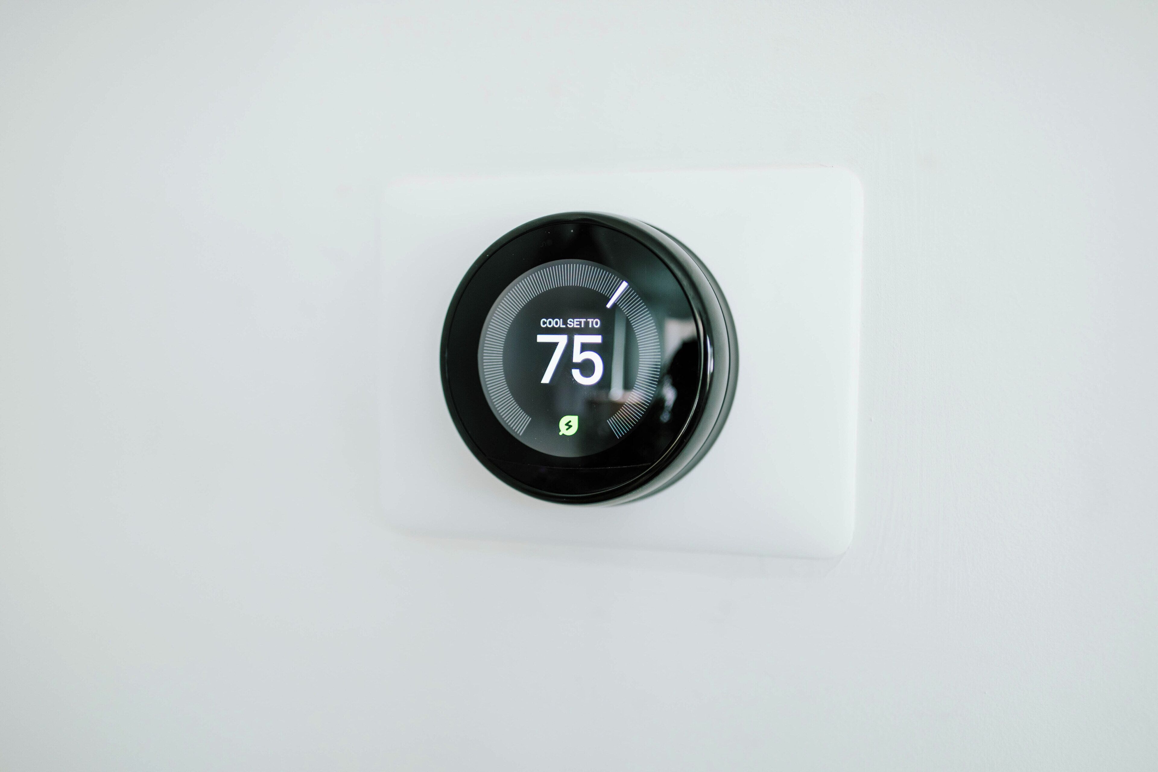 Thermostat auf 24 Grad Celsius eingestellt.