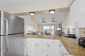 Fridge, microwave, oven, stovetop - Beachfront | Hot Tub | Pet Friendly | Large Deck (Galveston)