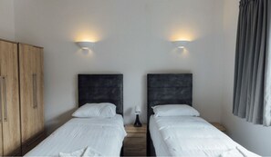 1 bedroom, iron/ironing board, bed sheets