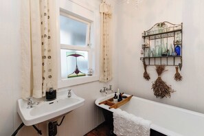 Shower, soap, toilet paper