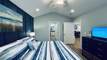 4 bedrooms, iron/ironing board, travel crib, WiFi