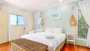 2 slaapkamers, een strijkplank/strijkijzer, gratis wifi, beddengoed