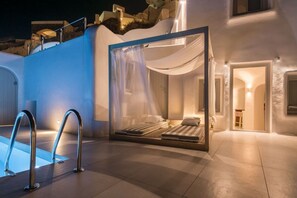 A heated pool