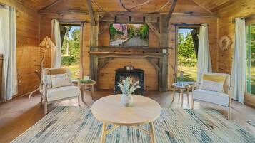 TV connectée, cheminée