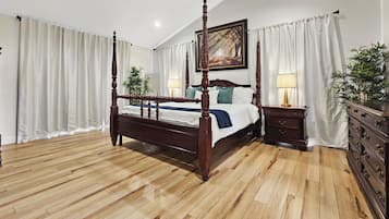 4 habitaciones, tabla de planchar con plancha, wifi y ropa de cama