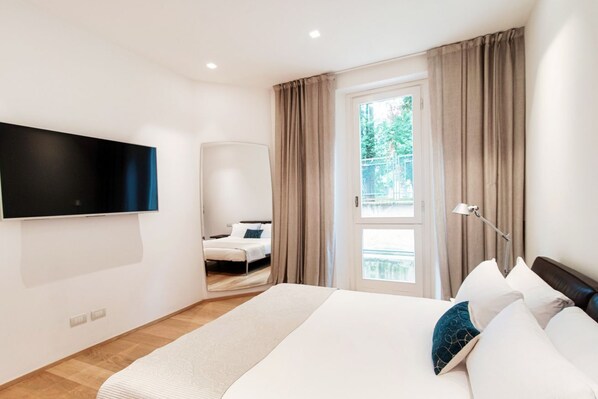 1 slaapkamer, een strijkplank/strijkijzer, wifi, beddengoed