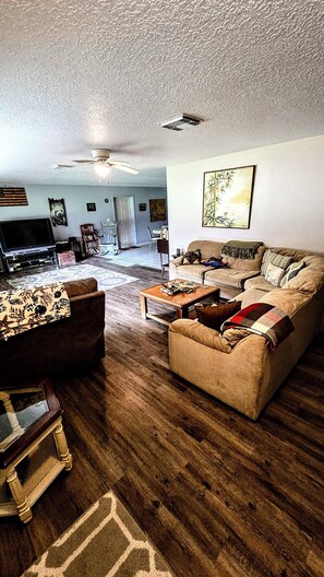 Smart TV, fireplace - Fenced backyard, pet friendly, 3/2 fits 8 people, can see Halls river from house (Homosassa)