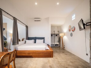 Apartment, 1 Bedroom, Poolside | 1 bedroom, iron/ironing board, free WiFi, bed sheets