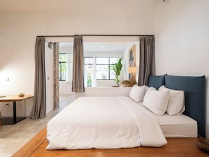 1 غرفة نوم ومكواة/لوح كي وواي فاي مجانًا وملاءات أسرّة