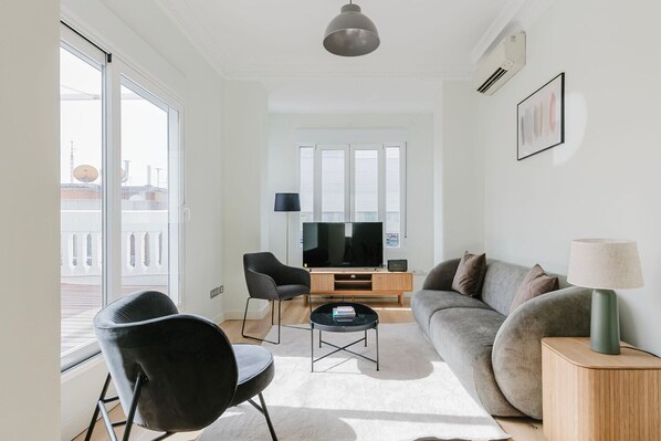 Tv och en stereo