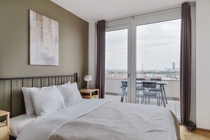 3 bedrooms, iron/ironing board, WiFi, bed sheets - Marvelous Landstraße 3BR w/ Rooftop Terrace & Elevator, by Blueground (Vienna)