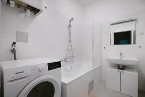 Hair dryer, towels