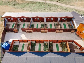 Bungalow Deluxe, lanai, vistas al jardín | Terraza o patio