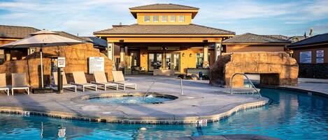 A heated pool