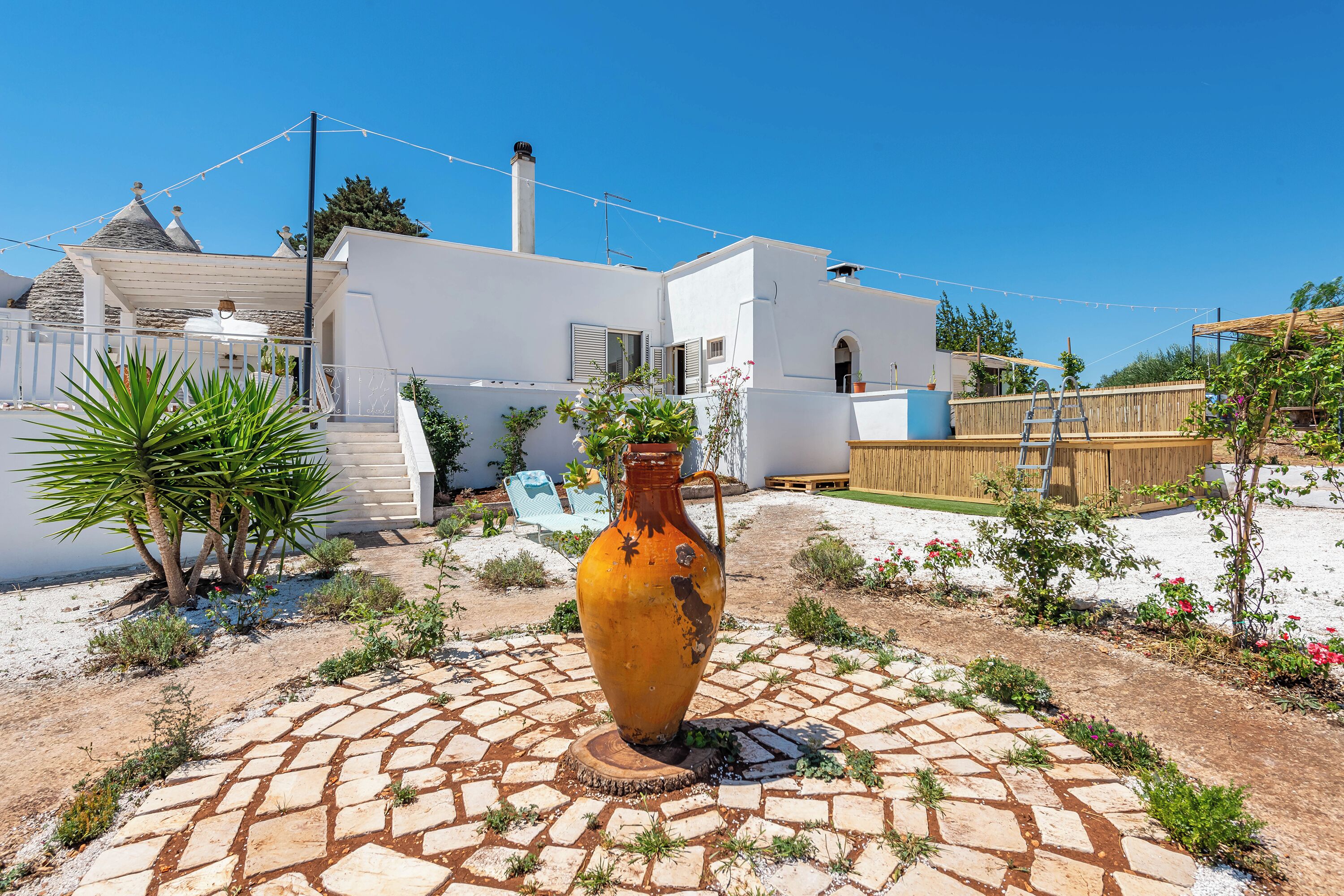 Villa familiale, plusieurs chambres, côté montagne (Gioberti 20 I Trulli With Pool) | Terrain de l’hébergement 