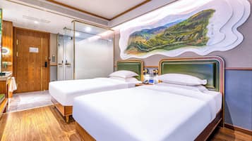 Premium bedding, memory-foam beds, free minibar, individually decorated