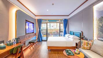 Exclusive Double Room, City View | Premium bedding, memory-foam beds, free minibar, individually decorated