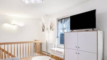 1 Schlafzimmer, BĂŒgeleisen/BĂŒgelbrett, kostenloses WLAN, BettwĂ€sche