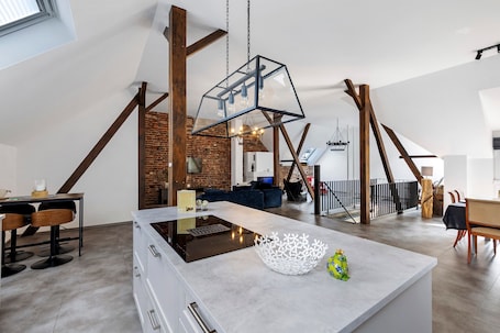 Innenbereich. Ferienwohnung 'Mitten Im Grünen Loft' mit Wi-Fi