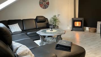 TV, fireplace, DVD player