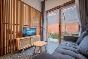 Standard Apartment, Patio, Garden View | Living area - Kumiko Apartment (Canggu)
