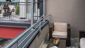 Comfort-Apartment, Balkon, Bergblick | Balkon