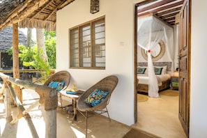 Bungalow, Sea View | Iron/ironing board, bed sheets - Poa Poa Bungalows (Kiwengwa)