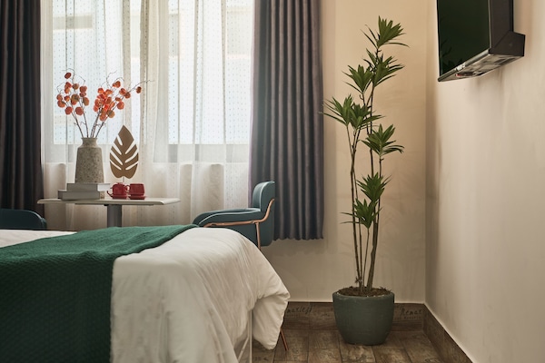 Camera Deluxe, 1 letto queen, non fumatori, vista città | Una scrivania, insonorizzazione, Wi-Fi gratuito, lenzuola