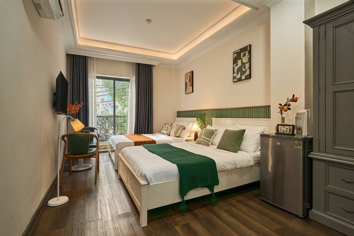 Family Room, 2 Queen Beds, Non Smoking, City View | 1 bedroom, desk, soundproofing, free WiFi