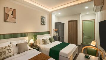 Family Room, 2 Queen Beds, Non Smoking, City View | 1 bedroom, desk, soundproofing, free WiFi