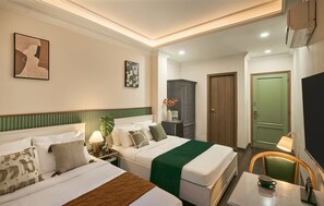 Family Room, 2 Queen Beds, Non Smoking, City View | 1 bedroom, desk, soundproofing, free WiFi