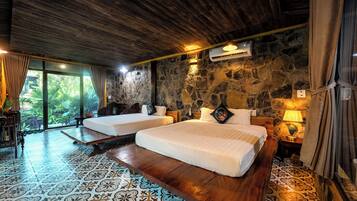 Family Villa, Private Pool | Desk, laptop workspace, soundproofing, iron/ironing board