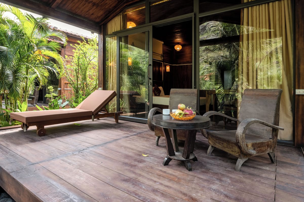 Premium Villa, 1 Bedroom, Private Pool, Resort View | 2 bedrooms, desk, laptop workspace, soundproofing