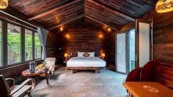 Luxe villa, 1 slaapkamer, privézwembad, uitzicht op resort | 2 slaapkamers, een bureau, een laptopwerkplek, geluiddichte muren