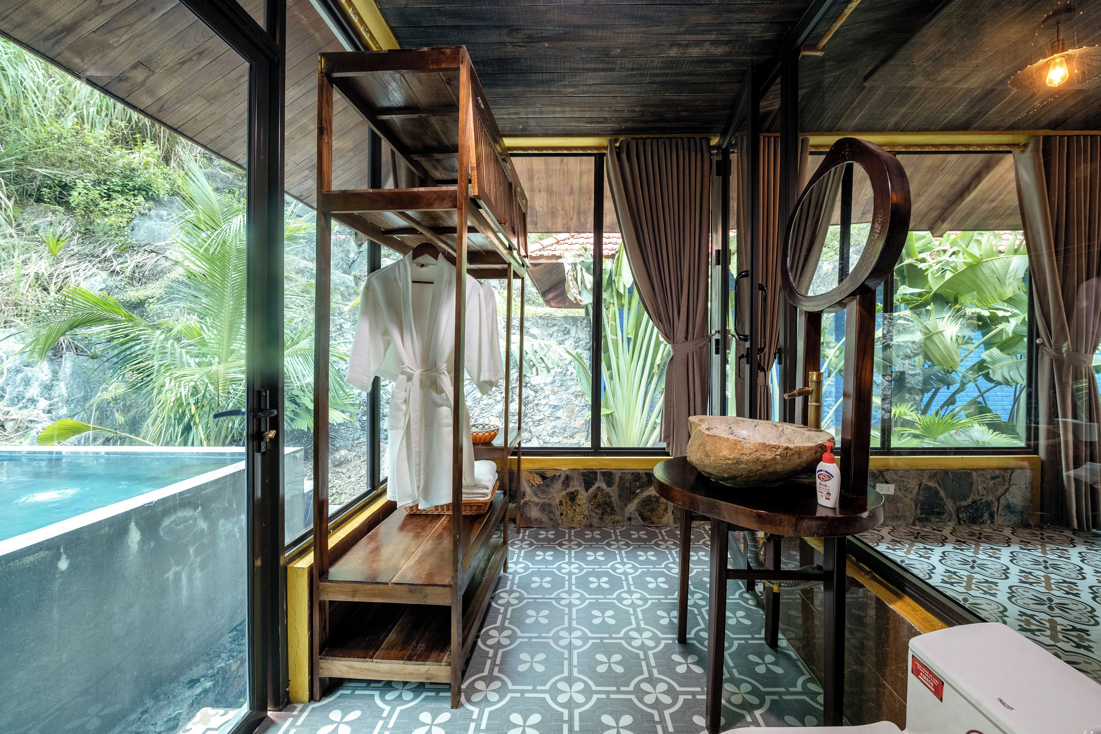 Familienvilla, eigener Pool | Badezimmer