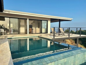 Outdoor pool - Enjoy incredible ocean views high above beautiful Playa Carrillo (Puerto Carrillo)