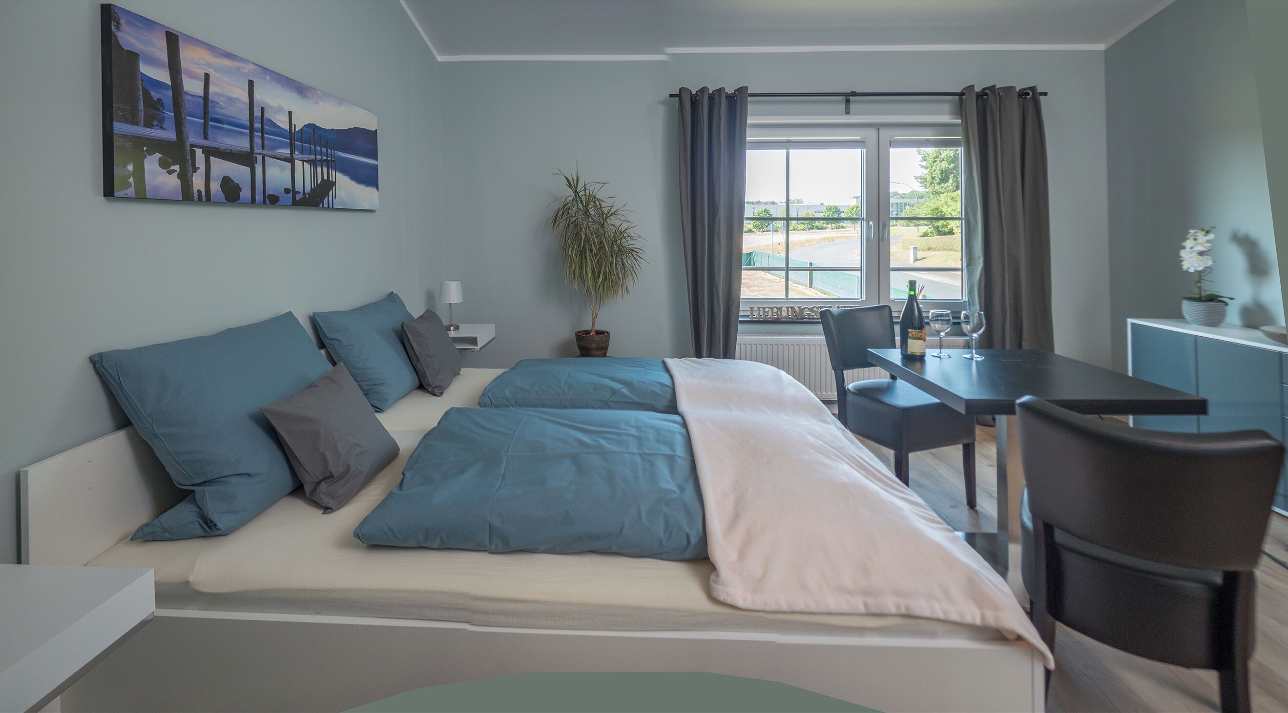 Kamar Double atau Twin Deluks, Bebas Asap Rokok, dapur (1) | Pemandangan dari kamar